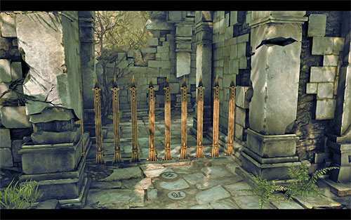 Dismount the Construct used to get the elevator to move and go back to the one which rode in it - Wake the Construct (2) - To Move a Mountain - Darksiders II - Game Guide and Walkthrough