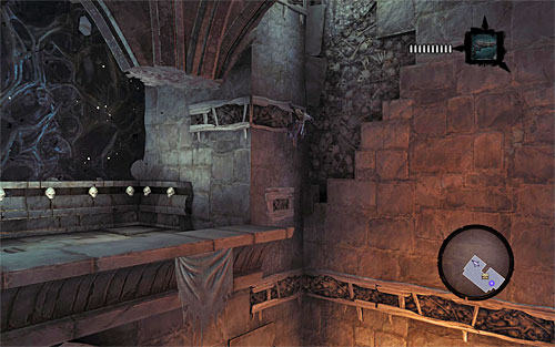 Start climbing no, find the projection and reach the interactive edge - Find the Eternal Throne (2) - The Lord of Bones - Darksiders II - Game Guide and Walkthrough