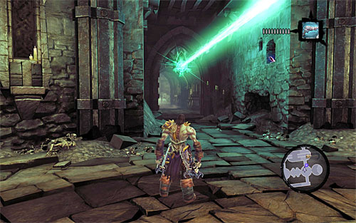 Go back to the statute and this time rotate it south to unlock the passage shown on the above screen - Summon the Arena Champion (2) - The Toll of Kings - Darksiders II - Game Guide and Walkthrough