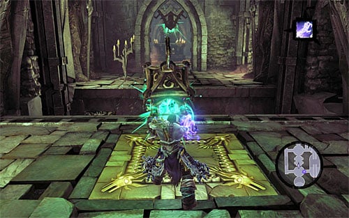 Afterwards, pick the lantern up again and take it to the chamber with the statue - Summon the Arena Champion (2) - The Toll of Kings - Darksiders II - Game Guide and Walkthrough