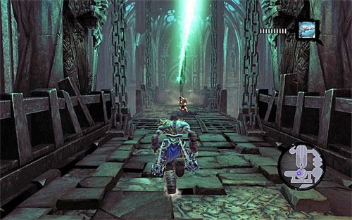 You can now cross the lowered drawbridge (the above screen), go west and reach a new demolished staircase - Summon the Arena Champion (2) - The Toll of Kings - Darksiders II - Game Guide and Walkthrough