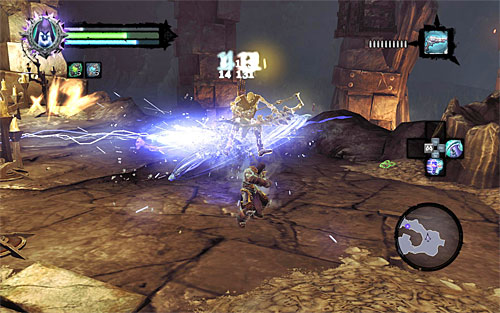 The second Stone will also be heavily guarded, so get into a battle with Scarabs and Skeletal Archers - Summon the Arena Champion (2) - The Toll of Kings - Darksiders II - Game Guide and Walkthrough