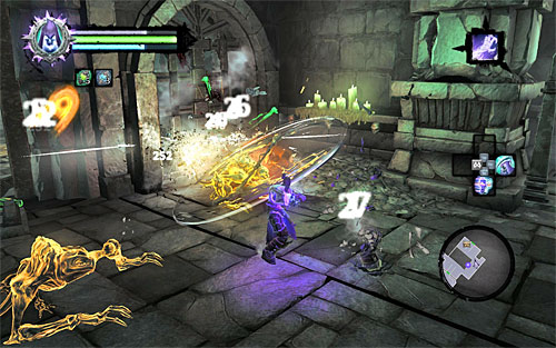 At the next chamber, move right and get ready for the first battle - Talk to the Judicator - Judicator - Darksiders II - Game Guide and Walkthrough