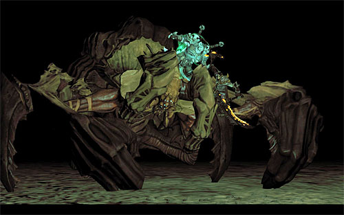 I also recommend using the Reaper Form, thought it's not necessary to win (only to cut the battle short) - Boss 13, 14 - Basileus, Achidna - Basileus - Darksiders II - Game Guide and Walkthrough