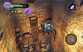 9) start moving to the right and then perform wall run combined with bouncing off - Explore the City of the Dead - return to the eastern part - The City of the Dead - Darksiders II - Game Guide and Walkthrough