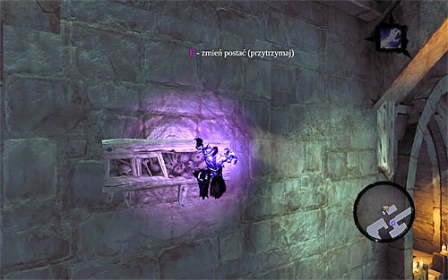 Switch to the other half of the soul and send it to the left using Death Grip to catch on to the catch - Explore the City of the Dead - upper levels (1) - The City of the Dead - Darksiders II - Game Guide and Walkthrough