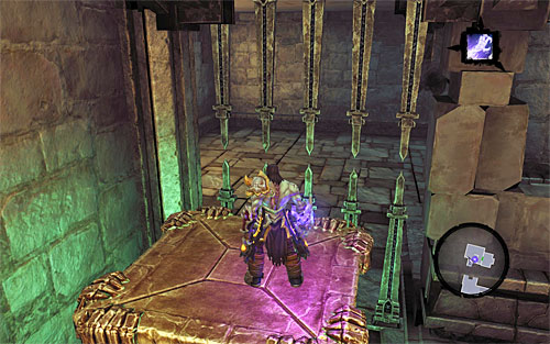 Terminate Soul Split, and climb up to the upper balcony and then to the platform that you have just been operating (in the above screenshot) - Explore the City of the Dead - upper levels (2) - The City of the Dead - Darksiders II - Game Guide and Walkthrough