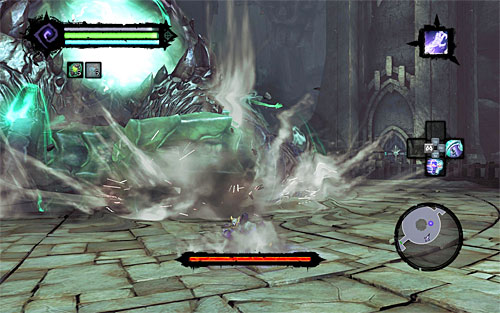 The boss is a quite a demanding adversary, but if you have well tuned equipment at your disposal, you dont really need to be too afraid of him - Boss 15 - The Wailing Host - The City of the Dead - Darksiders II - Game Guide and Walkthrough