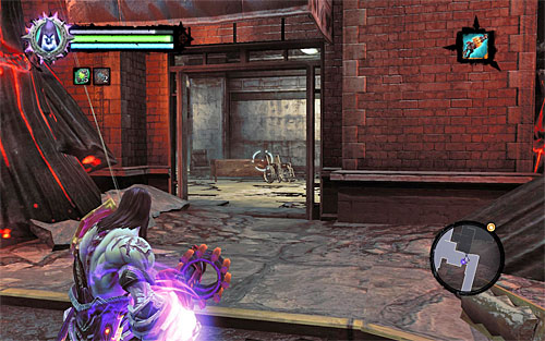 In order to continue your journey you need to find the entrance to the southern building shown in the above screenshot - Find the second part of the Rod (1) - The Rod of Arafel - Darksiders II - Game Guide and Walkthrough