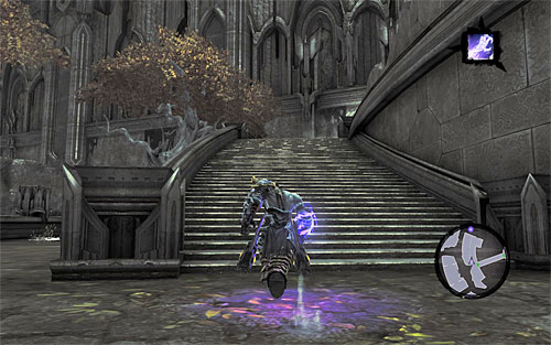 Go east and reach, after a few moments, a large area with floating platforms - Find the Scribe - eastern part of the Citadel (1) - Stains of Heresy - Darksiders II - Game Guide and Walkthrough