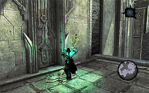 There is only one thing left to do before you manage to solve the puzzle - Find the Scribe - western part of the Citadel (2) - Stains of Heresy - Darksiders II - Game Guide and Walkthrough