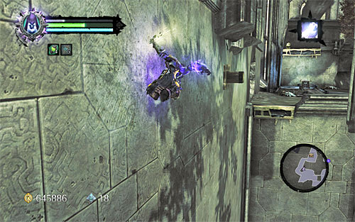 Go south now and wall run along the wall (the above screenshot) - Find the Scribe - western part of the Citadel (2) - Stains of Heresy - Darksiders II - Game Guide and Walkthrough