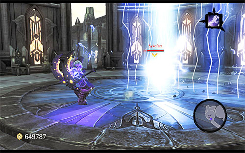 During the battle you will have to face a new kind of enemy called the Sycophant - Find the Scribe - northern part of the Citadel (1) - Stains of Heresy - Darksiders II - Game Guide and Walkthrough