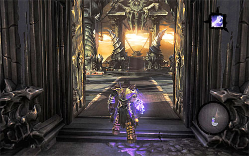 Start exploring the Black Stone by going through the east door - Find the Mad Queen - The Mad Queen - Darksiders II - Game Guide and Walkthrough