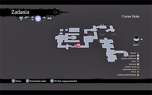 Take the south corridor and then turn east, but stop at the second time portal mentioned and ignored earlier - its location is displayed on the above screenshots - Find Samael - western part of the Black Stone - The Lord of the Black Stone - Darksiders II - Game Guide and Walkthrough