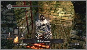 A further way leads through a narrow passage - Undead Burg - A bridge with Wyvern | Walkthrough - Walkthrough - Dark Souls Game Guide & Walkthrough