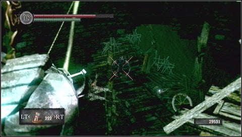 Try to lure them out using arrows (aim at head to inflict more damage) - Blighttown - p. 1 | Walkthrough - Walkthrough - Dark Souls Game Guide & Walkthrough