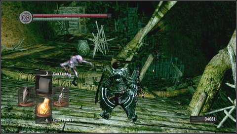 A several meters further, next to wooden construction, youll see a warrior with a blowdart - Blighttown - p. 1 | Walkthrough - Walkthrough - Dark Souls Game Guide & Walkthrough
