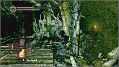 After the fight youll be able to see a further part of the location with the window to outside in the background - Blighttown - p. 1 | Walkthrough - Walkthrough - Dark Souls Game Guide & Walkthrough