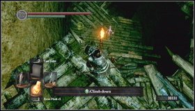 Before you go any further, you might take a look to the right, where youve killed blowdart monster previously - Blighttown - p. 1 | Walkthrough - Walkthrough - Dark Souls Game Guide & Walkthrough