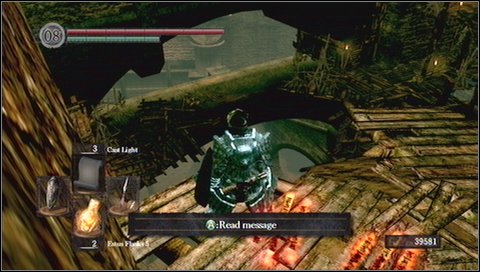 Go down, walking on the right side and using narrow bridges - Blighttown - p. 1 | Walkthrough - Walkthrough - Dark Souls Game Guide & Walkthrough
