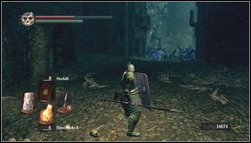 At the bottom youll be attacked by Darkwraith - a skeleton armored with a sword - New Londo Ruins - Lower level | Walkthrough - Walkthrough - Dark Souls Game Guide & Walkthrough