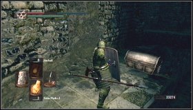 If you take a path to the right behind the slime, you can walk around the previous chamber, but on the upper level - New Londo Ruins - Lower level | Walkthrough - Walkthrough - Dark Souls Game Guide & Walkthrough