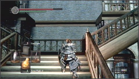 After exploring above path, return to the room, where youve descended the ladder - The Dukes Archives II - p. 2 | Walkthrough - Walkthrough - Dark Souls Game Guide & Walkthrough