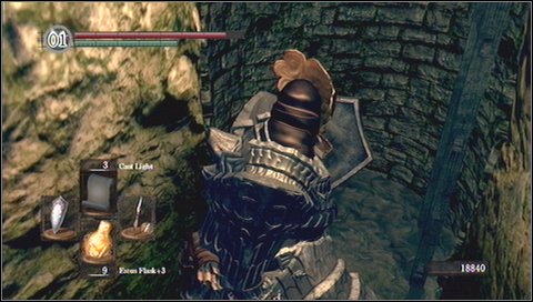 Before you use the Annex Key, climb the nearby wall to pick up the Ring of Sacrifice - Bonus - Painted World of Ariamis - p. 3 | Walkthrough - Walkthrough - Dark Souls Game Guide & Walkthrough