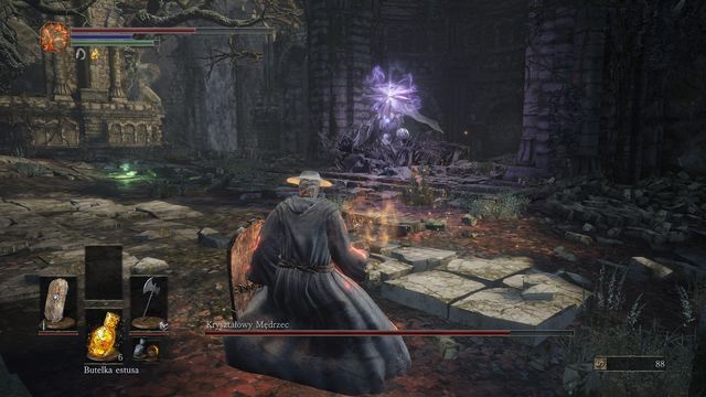 One of the deadlier attacks - it works like a homing missile. - Crystal Sage - Bosses - Dark Souls III Game Guide & Walkthrough