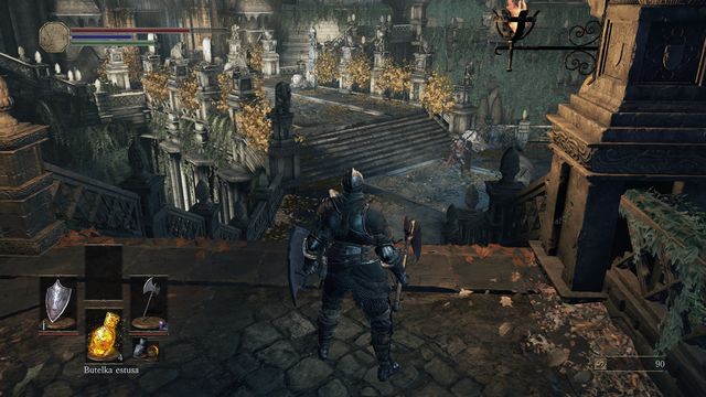 The knights on the bridge are quite difficult to defeat. Lure them one by one to be able to defeat them. - High Wall of Lothric - from the Bonfire - Walkthrough - Dark Souls III Game Guide & Walkthrough