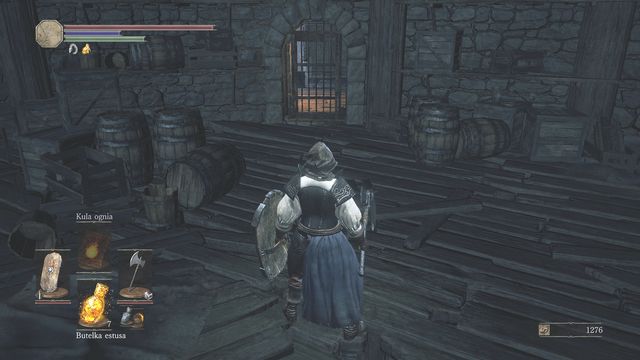 Head to the Tower on the Wall bonfire and get to the bottom of the tower, and use the ladder to get even lower - High Wall of Lothric - from the Bonfire - Walkthrough - Dark Souls III Game Guide & Walkthrough