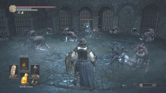 Enter the room, walk slowly towards the enemy and perform a powerful blow. - High Wall of Lothric - from the Bonfire - Walkthrough - Dark Souls III Game Guide & Walkthrough