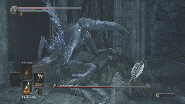 After an unsuccessful charge you will have an opportunity to attack the back of the boss. - Oceiros, the Consumed King - Bosses - Dark Souls III Game Guide & Walkthrough