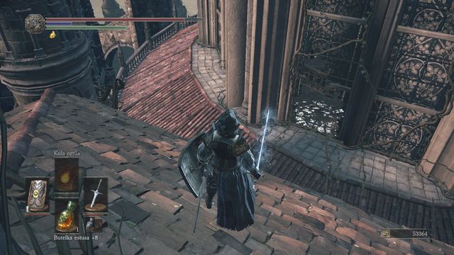 Return to the rooftop, where you have defeated the two gargoyles and two lizards - Grand Archives - rooftops - Walkthrough - Dark Souls III Game Guide & Walkthrough