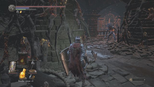 Lure enemies one after another from behind the corner. - Smouldering Lake - Walkthrough - Dark Souls III Game Guide & Walkthrough