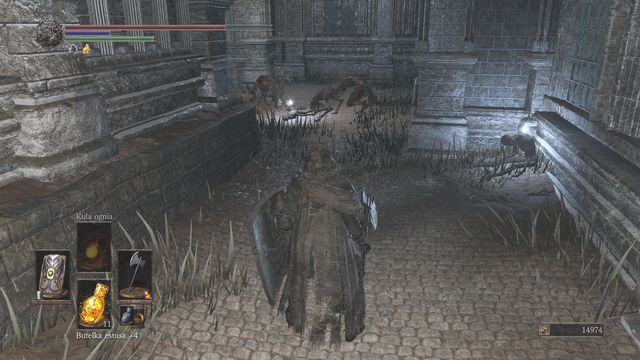 Go back towards the church and, while still on the cemetery, turn left (so that you have the stairs leading to the church behind) - Irithyll of the Boreal Valley - from the Church of Yorshka - Walkthrough - Dark Souls III Game Guide & Walkthrough