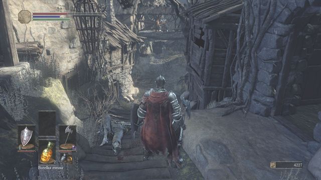 When running through the narrow road, watch out for enemies that attack you from a distance and creatures that will jump out of the building on your left. - Undead Settlement - straight road from the great square - Walkthrough - Dark Souls III Game Guide & Walkthrough