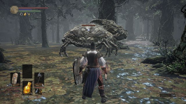 Sneak up to the creature from behind and you might be able to stun it for a moment. - Road of Sacrifices - Swamp - Walkthrough - Dark Souls III Game Guide & Walkthrough