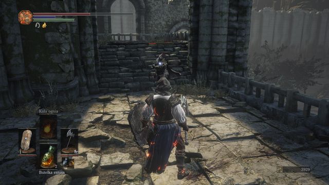 If you cant lure your enemy to the swamp, try the balcony behind the ruins. - Road of Sacrifices - Swamp - Walkthrough - Dark Souls III Game Guide & Walkthrough