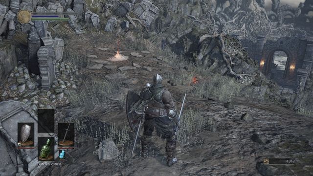 Use the Bonfire to heal yourself and refill Estus Flasks. - Appendix - First location and boss - Dark Souls III in 10 Easy Steps - Dark Souls III Game Guide & Walkthrough