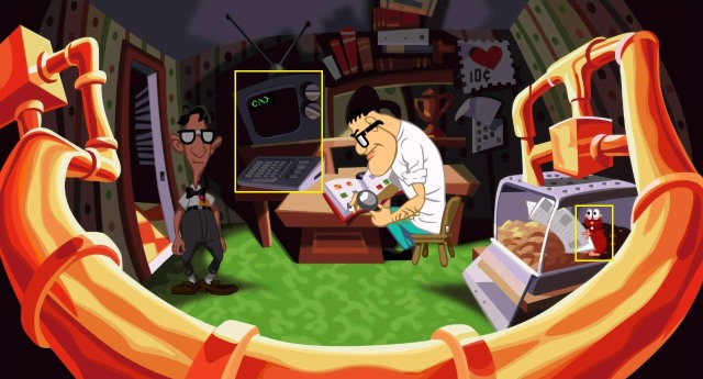 As Bernard, go to the second floor - Restoring power to Lavernes capsule - Walkthrough - Day of the Tentacle: Remastered - Game Guide and Walkthrough