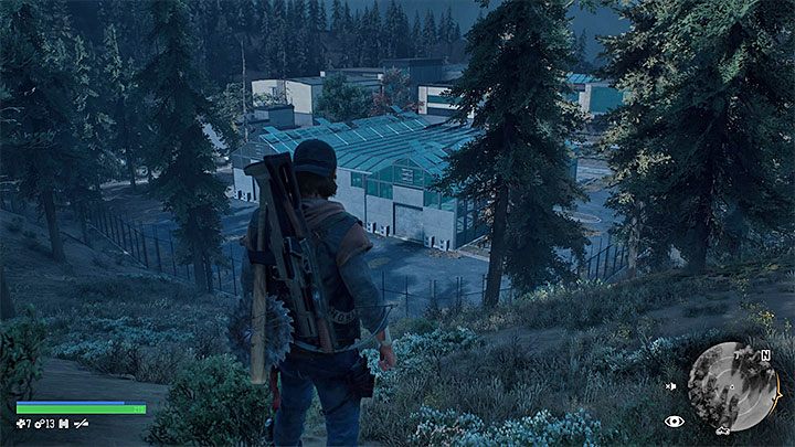 Cloverdale Facility is located in the southern part of the map, and it is the largest unique location in the region of Iron Butte - Days Gone: Iron Butte - map, important locations - Iron Butte region maps - Days Gone Guide