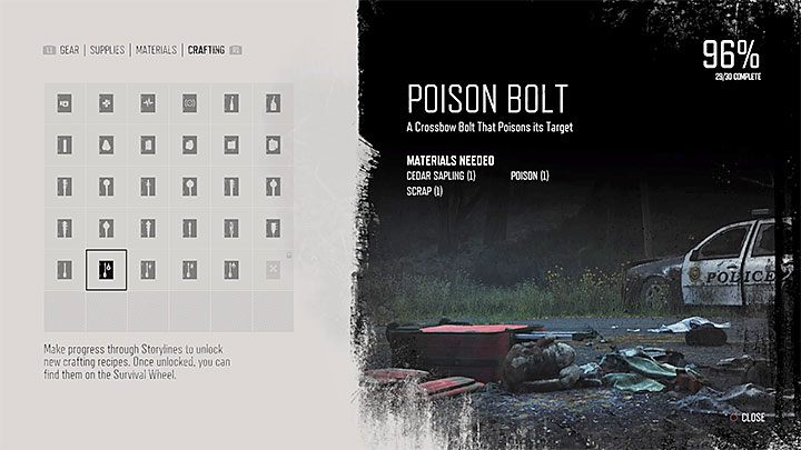 Required Crafting Materials: Cedar Seedling x1, Scrap x1, Poison x1 - Days Gone: How to unlock Variety is the Spice of Life Trophy? - Trophy Guide - Days Gone Guide