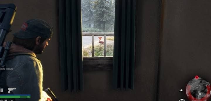 You have to shoot her with a special gun that you got from Sarah, and which now takes the place of your weapon - Days Gone: Im Never Giving Up - walkthrough - Main storyline - Days Gone Guide