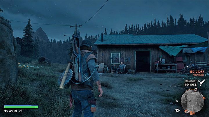 Later, the heroes will move to Iron Mikes Camp - Days Gone: Free supplies from Boozer - Game basics - Days Gone Guide