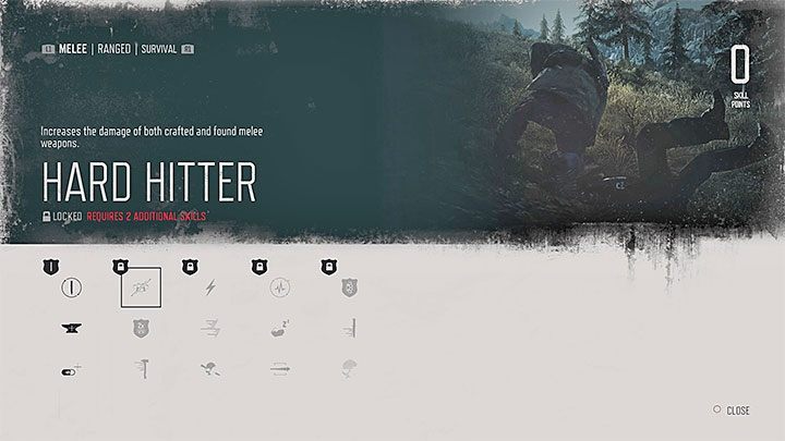 Hard Hitter - This skill increases damage dealt by melee weapons (those looted and created through crafting) - Days Gone: Best starting skills - Character progression - Days Gone Guide
