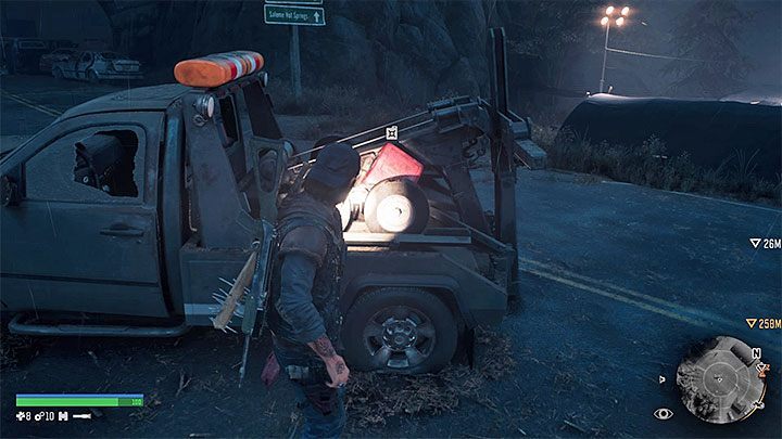 Find a can of gasoline at NERO Checkpoint - Days Gone: How to finish Drugged Outta His Mind mission? - Campaign - Days Gone Guide