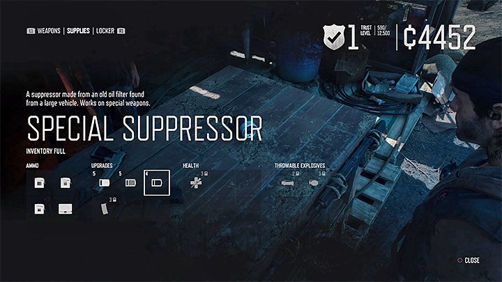 For each purchased sniper rifle you can install a silencer - Days Gone: How to get sniper rifle? - Character and inventory - Days Gone Guide