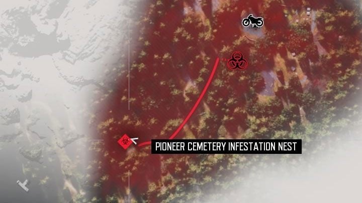 3 - Days Gone: Where to find Pioneer Cemetery Infestation nests? - Exploration - Days Gone Guide